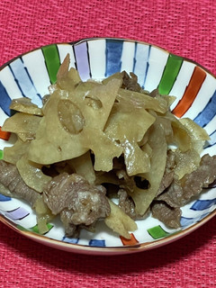 牛肉とレンコンの時雨煮-レシピのメイン写真