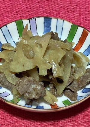 牛肉とレンコンの時雨煮-レシピのメイン写真