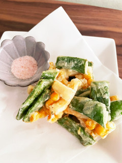 ササゲとイカのかき揚げ-レシピのメイン写真