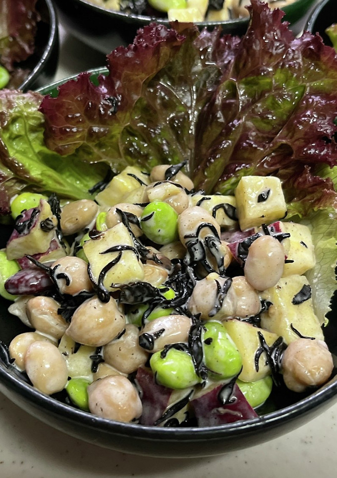 さつま芋とお豆とひじきのサラダ-レシピのメイン写真