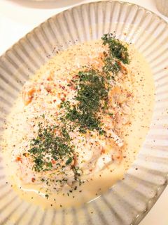 焼くサラダチキン!マスタードクリームがけ-レシピのメイン写真