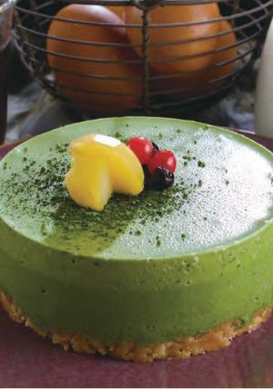 緑茶のチーズケーキ-レシピのメイン写真