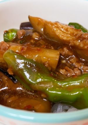 茄子とししとうの牛ひき肉炒め-レシピのメイン写真