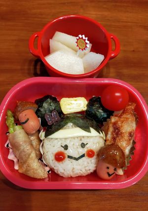 キャラ弁　運動会練習弁当〈9月〉-レシピのメイン写真