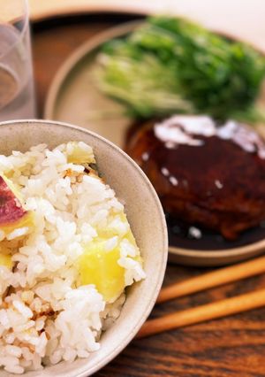 秋の味覚 さつまいもごはん-レシピのメイン写真