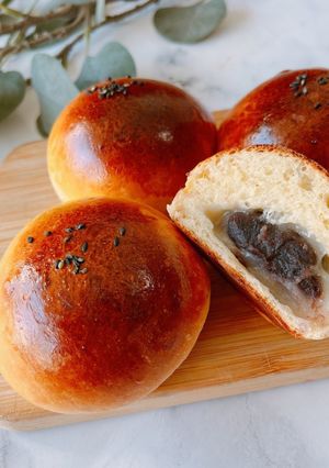 求肥入りでもちふわ【基本のあんぱん】-レシピのメイン写真