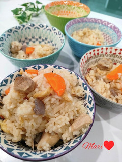 お鍋で炊くよ♪かしわ飯-レシピのメイン写真