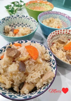 お鍋で炊くよ♪かしわ飯-レシピのメイン写真