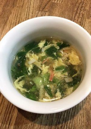 ちんげんさいとカニカマの中華スープ-レシピのメイン写真