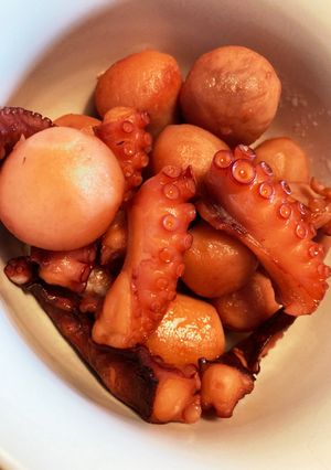 【ホットクック】たこと冷凍里いもの煮物-レシピのメイン写真