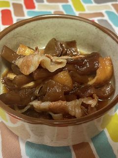 超簡単☆旨味堪能!田舎風の芋がらの煮物♫-レシピのメイン写真
