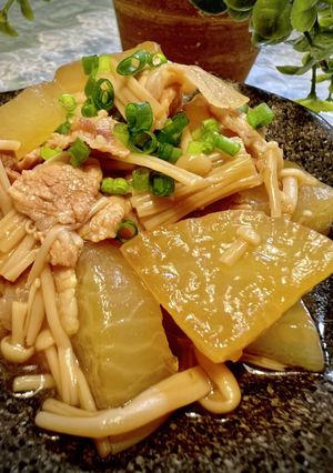 豚バラ大根【エノキ入り】-レシピのメイン写真