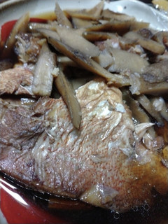 魚と牛蒡の煮付け、圧力鍋、手間要らず-レシピのメイン写真