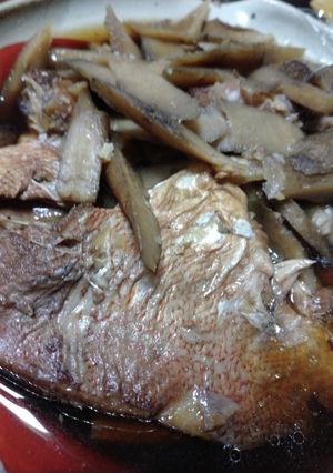魚と牛蒡の煮付け、圧力鍋、手間要らず-レシピのメイン写真