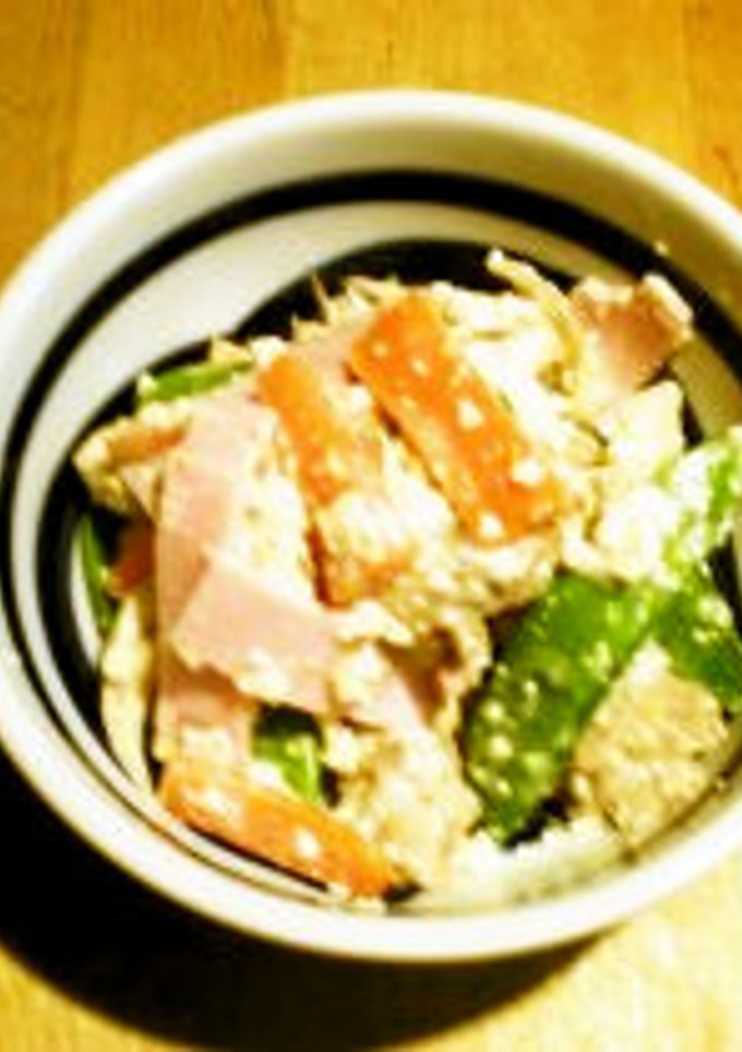 金のごまだれで主菜になる白和え-レシピのメイン写真