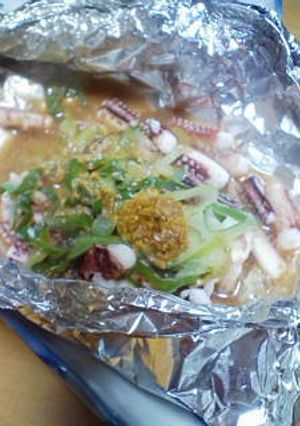 イカわたのホイル蒸し焼き-レシピのメイン写真