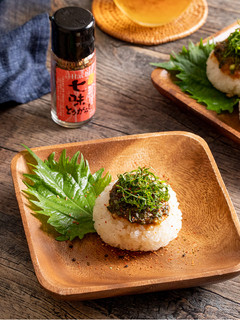 ピリ辛!ネギ味噌焼おにぎり-レシピのメイン写真