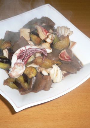 なすとイカの醤油煮-レシピのメイン写真
