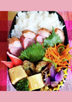 合鴨パストラミ乗っけ弁当-レシピのメイン写真