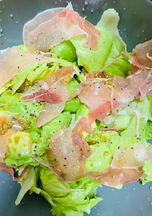 柚子胡椒と麺つゆのサラダ-レシピのメイン写真