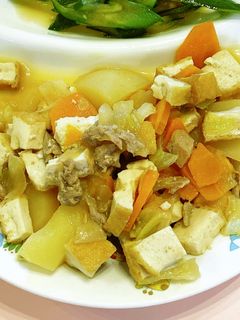 【保育園給食】生揚げと豚肉の煮物-レシピのメイン写真