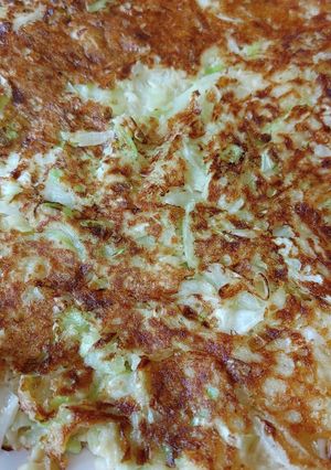 米粉を使って長芋キャベツのトロトロ焼き-レシピのメイン写真