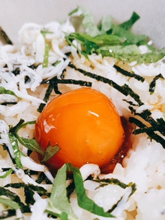 モチモチ~♪冷凍卵としらす丼-レシピのメイン写真