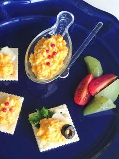 キャロットソース卵サラダのカナッペ-レシピのメイン写真