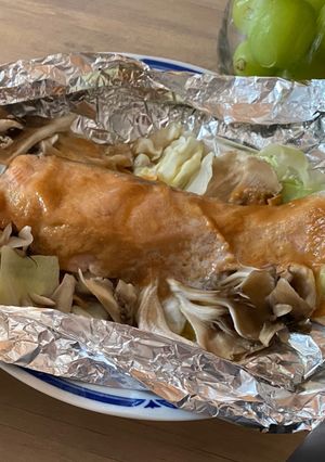 鮭と野菜のホイル焼き-レシピのメイン写真