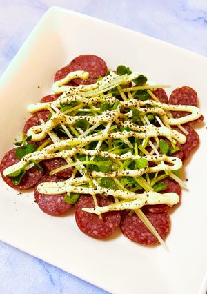 【糖質オフ】簡単♪カルパスおつまみサラダ-レシピのメイン写真
