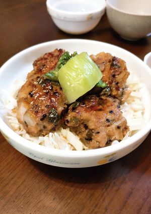 甘めのコク旨！あじのつくね丼-レシピのメイン写真