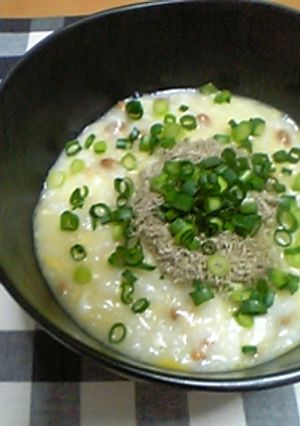 簡単!胃腸にやさしいネバネバおじや-レシピのメイン写真