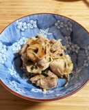 激ウマ！鶏肉とキノコの麺つゆバタ塩昆布