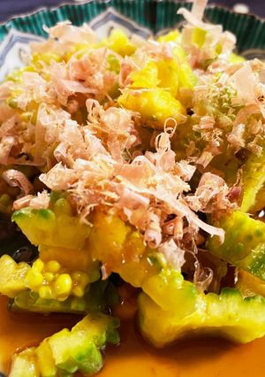 黄色くなったゴーヤーの鰹節ポン酢-レシピのメイン写真