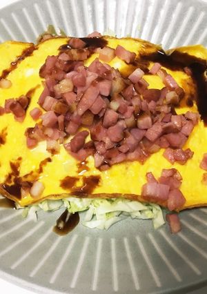 簡単！ベーコン乗せ卵炒め-レシピのメイン写真