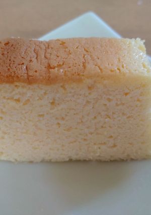 材料3つ ふわしゅわ スフレチーズケーキ-レシピのメイン写真