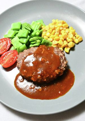 牛タン入りビーフハンバーグ-レシピのメイン写真