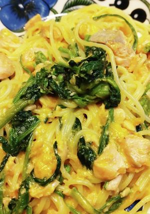 ご飯メモ♪　うにバターのクリームパスタ-レシピのメイン写真