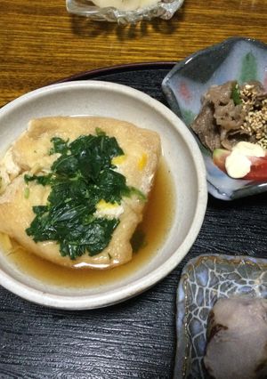 揚げ巾着煮　卵入り-レシピのメイン写真