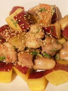 ♡鶏肉とさつまいものマヨ出汁醤油♡-レシピのメイン写真