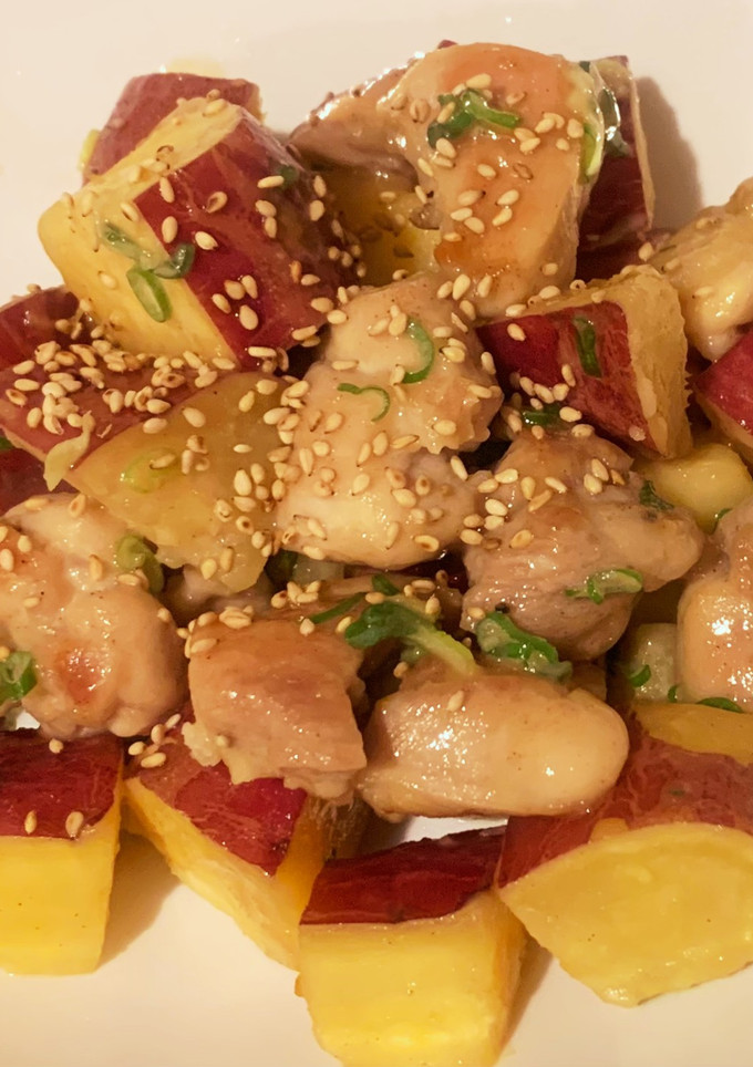 ♡鶏肉とさつまいものマヨ出汁醤油♡-レシピのメイン写真