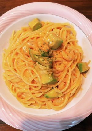 エビとアボカドのトマトクリームパスタ-レシピのメイン写真
