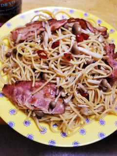 しめじえのきベーコンスパゲティ-レシピのメイン写真