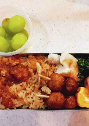 高校生弁当覚え書き74炊き込みご飯弁当-レシピのメイン写真