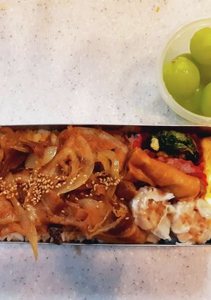 高校生弁当覚え書き75しょうが焼き弁当-レシピのメイン写真