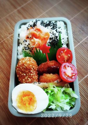 息子弁当　9/28-レシピのメイン写真