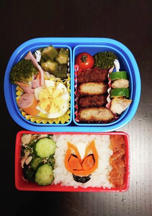 仮面ライダーギーツ弁当（小2男）-レシピのメイン写真
