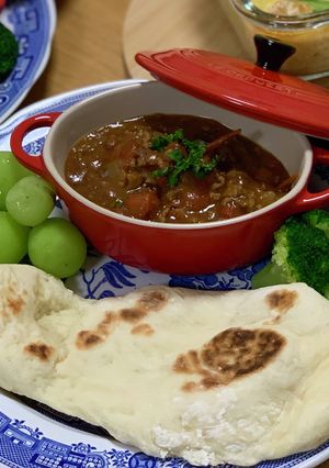 簡単ヘルシー！フライパンでもちもちナン-レシピのメイン写真