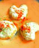 「豆腐＆はんぺん」海老ビスクソース仕立♡