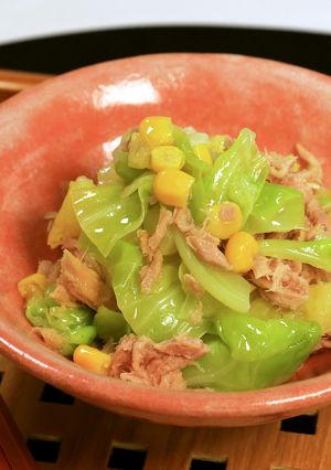 ツナと春キャベツの和え物-レシピのメイン写真